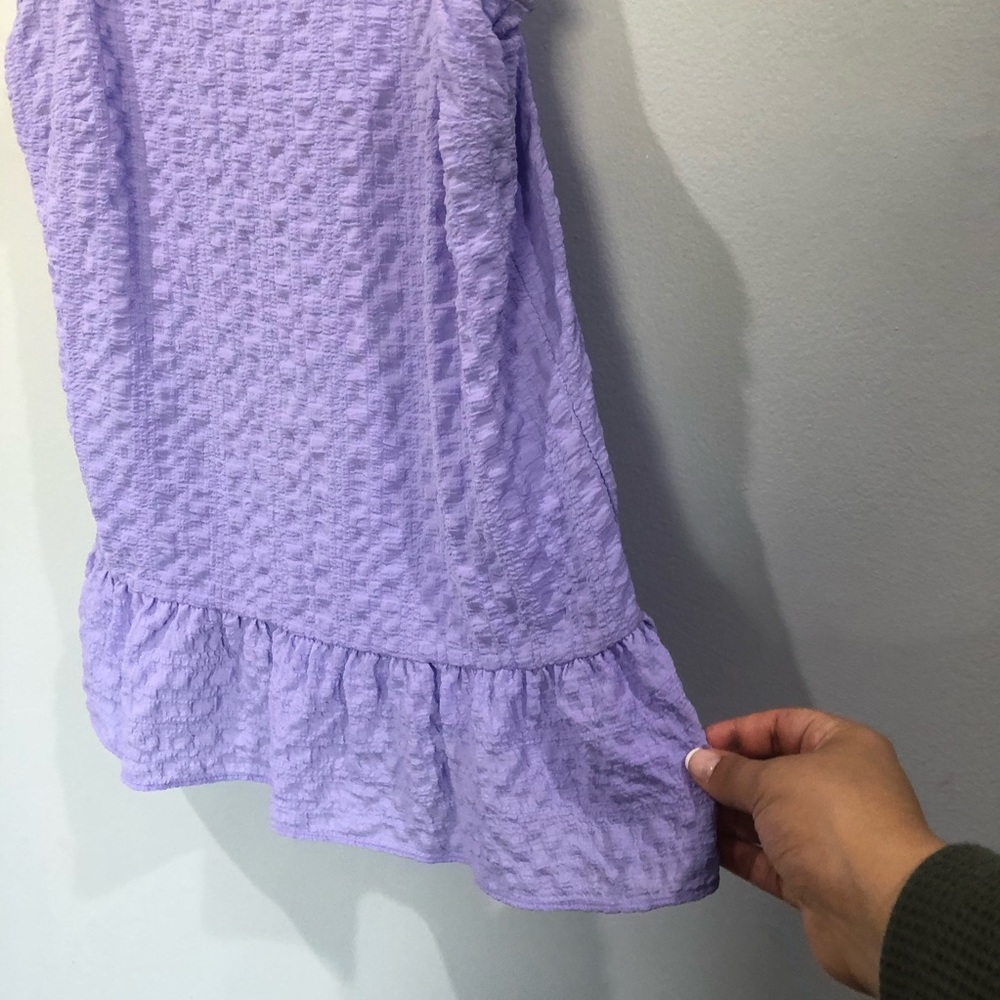 Lilly Pulitzer Lavender Ruffled Tank Top - Picture 2 of 5